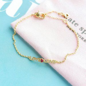 NWT Love You Mom Gold Bracelet + dust bag